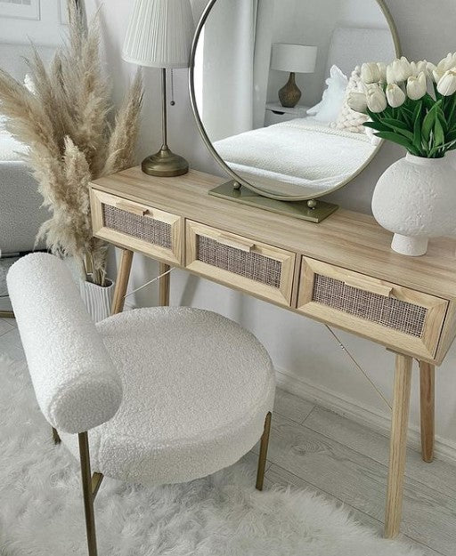 Console Table Scandinavian Style Furniture Bedroom Toilet Dressing Table with Drawers 1345629 