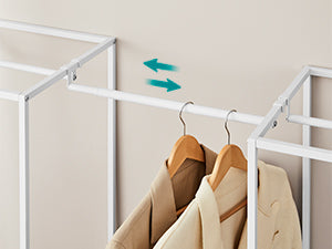 Open Closet Walk-in Wardrobe Rack Clothes Hanger Coat Stand RG-R003W67