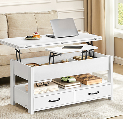 Τραπεζάκι Σαλονιού Με Ρυθμιζόμενο Ύψος Πολυχρηστικό Τραπεζαρία Γραφείο Έως 64 εκ Ύψος LC-T254W02