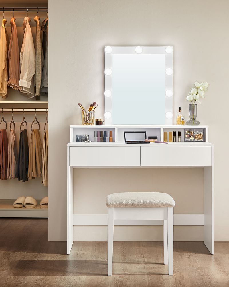 Dressing Table Makeup Dressing Table Bedroom Toilet Mirror White