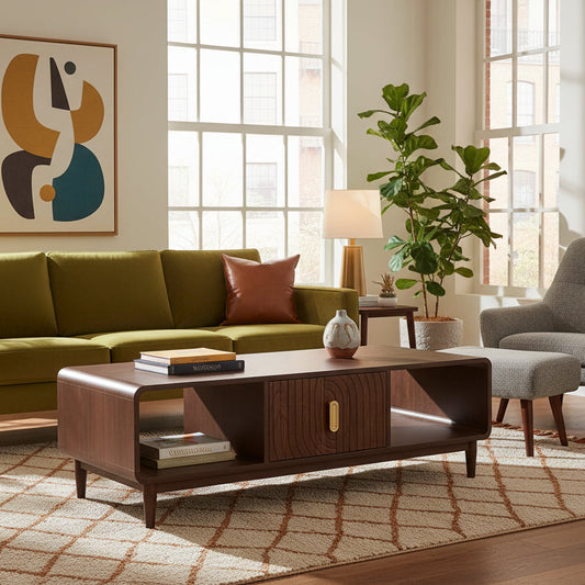 Τραπεζάκι Σαλονιού με Συρτάρι