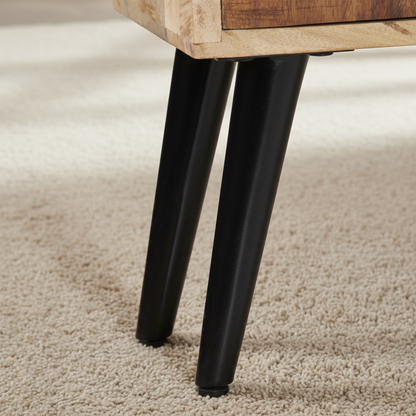 Μπουφές Μασίφ Ξύλο με 3 συρτάρια και 2 πόρτες Συρταριέρα Ντουλάπι 118 x 30 x 62 εκ.1282877