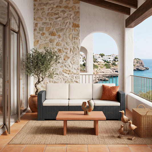 Τριθέσιος Καναπές Κήπου