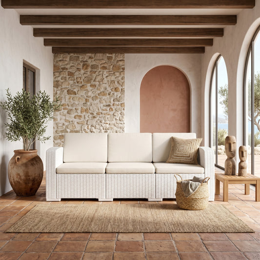 Τριθέσιος Καναπές Κήπου