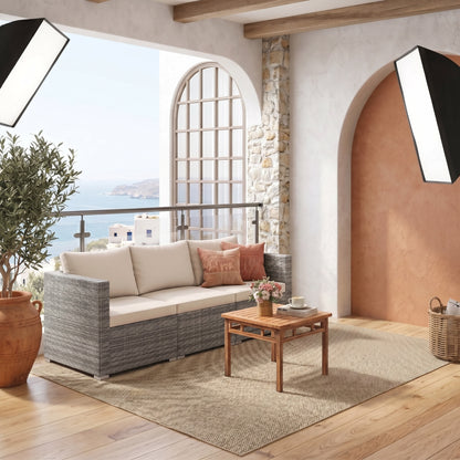 Σετ Καναπέ Κήπου Πολυμορφικός με PE Rattan & Μαξιλάρια – Ανθεκτικό για Εξωτερική Χρήση B0-GQ37YR5K
