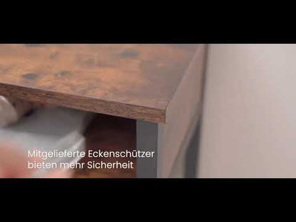 Schmaler Konsolentisch, Beistelltisch mit Polyboard, 25 x 120 x 81,1 cm, Wohnzimmer, LN-T111K01