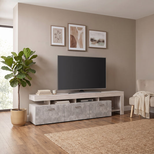 Έπιπλο Τηλεόρασης Βάση TV 220x40x52 εκ με Ντουλάπια POS-162890159