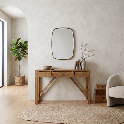 Τραπέζι Κονσόλα Εισόδου Μπουφές Βοηθητικό Τραπέζι Μασίφ Ξύλο 120 x 42 x 76 εκ OG-Y605