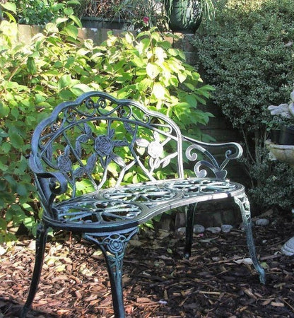 Έπιπλα Κήπου Βεράντας Vintage Τραπεζάκι σετ με Καρέκλες Bistro Αλουμινίου 142166-142164