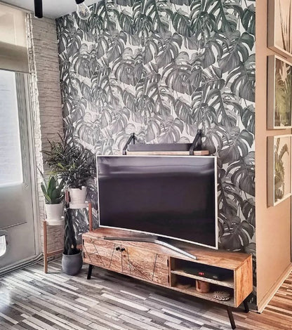 TV Stand TV Stand Rustic Wooden Furniture with Cabinet Low Sideboard 1246154 