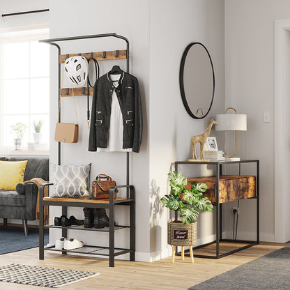 Entrance Furniture Coat Rack Clothes Hanger Closet Shoe Rack for