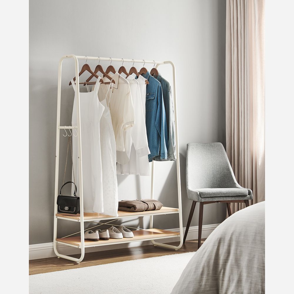 Clothes Hanger Open Closet Clothes Stand Bedroom Shelf RG-R112W09