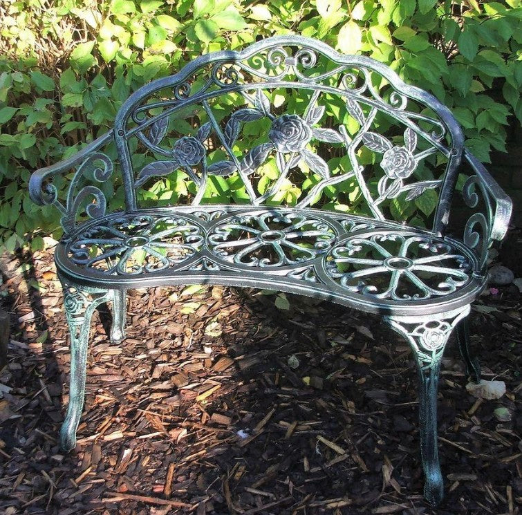 Patio Garden Furniture Vintage Aluminum Bistro Table Set 142166-142164